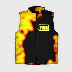 Женский жилет PlayerUnknowns Battlegrounds fire, цвет: 3D-черный