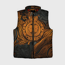 Женский жилет Узор в скандинавском фолк-арт стиле, цвет: 3D-красный