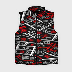 Женский жилет Японские аниме иероглифы
