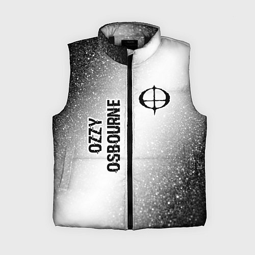 Женский жилет Ozzy Osbourne glitch на светлом фоне вертикально / 3D-Черный – фото 1