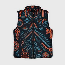 Женский жилет Абстрактный рисунок в славянском стиле