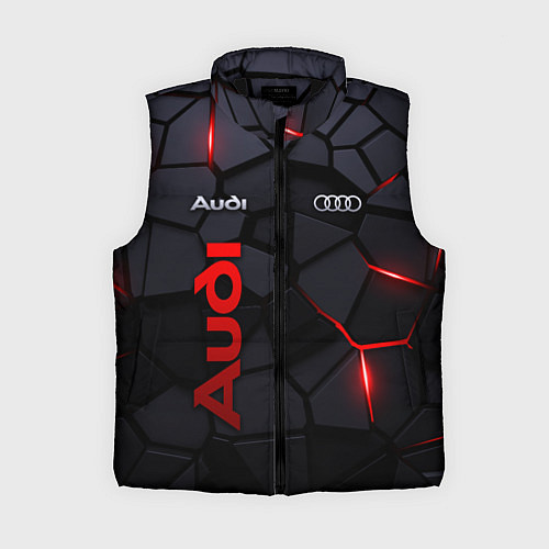 Женский жилет Audi - плиты с эффектом свечения / 3D-Черный – фото 1
