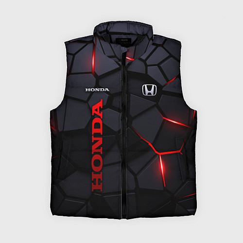 Женский жилет Honda - плиты с эффектом свечения / 3D-Черный – фото 1