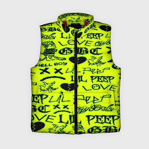 Женский жилет Lil peep кислотный стиль / 3D-Красный – фото 1