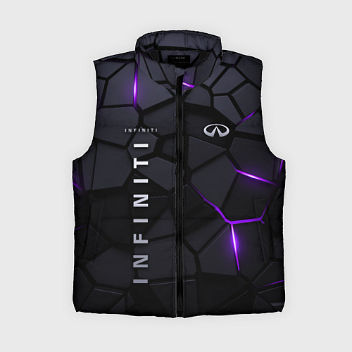 Женский жилет Infiniti - плиты с эффектом свечения / 3D-Черный – фото 1