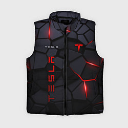 Женский жилет Tesla - плиты с эффектом свечения, цвет: 3D-черный