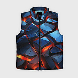 Женский жилет Неоновые камни, цвет: 3D-красный