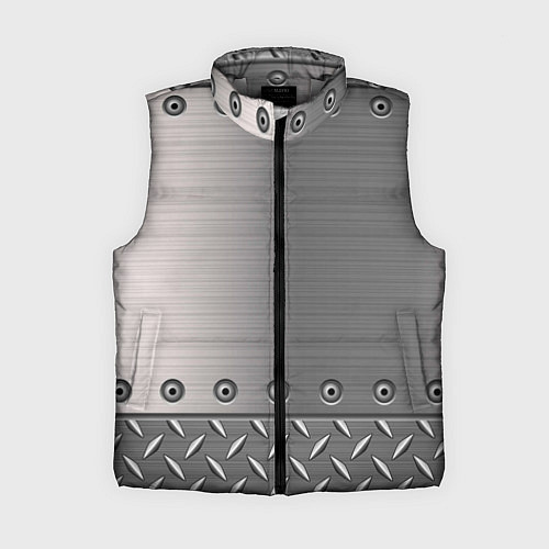 Женский жилет Стальные листы / 3D-Светло-серый – фото 1