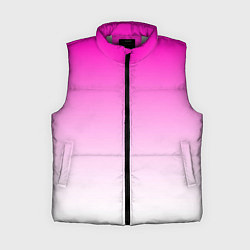 Женский жилет Розово-белый градиент