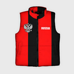 Женский жилет Красный и черный - герб РФ