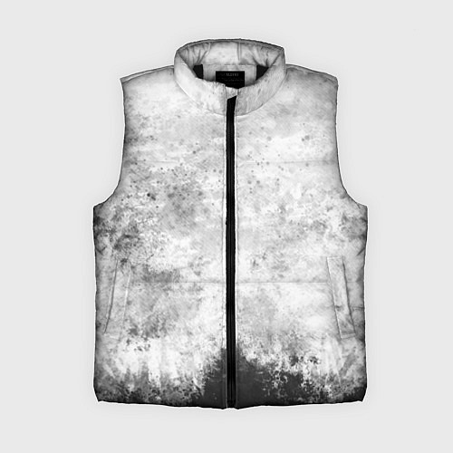 Женский жилет Абстракция - black and white spot / 3D-Черный – фото 1