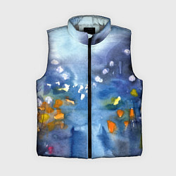 Женский жилет После дождя акварель