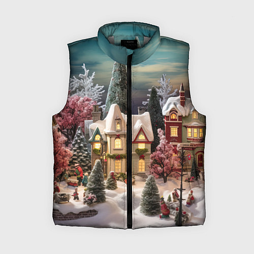 Женский жилет Снежное сияние ночи / 3D-Светло-серый – фото 1