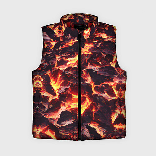 Женский жилет Бурлящая лава / 3D-Красный – фото 1