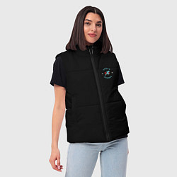 Женский жилет Самые быстрые шаги бегуна, цвет: 3D-красный — фото 2