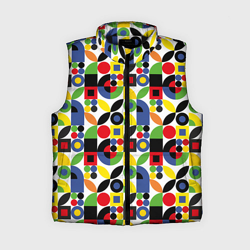 Женский жилет Паттерн из геометрических фигур / 3D-Черный – фото 1