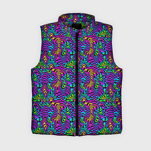 Женский жилет Multicolored stripes / 3D-Светло-серый – фото 1