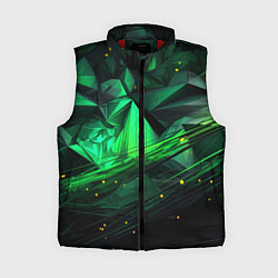 Женский жилет Абстрактный лабиринт зелени