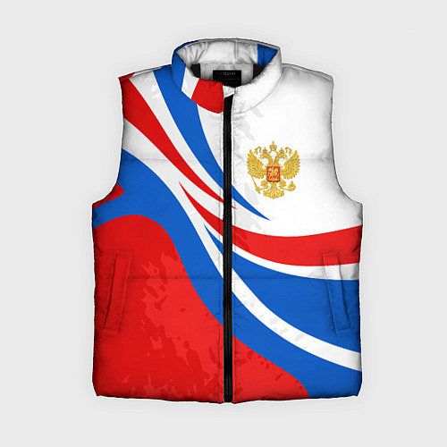 Женский жилет Россия - спортивная униформа / 3D-Черный – фото 1