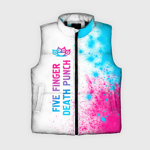 Женский жилет Five Finger Death Punch neon gradient style по-вер / 3D-Черный – фото 1