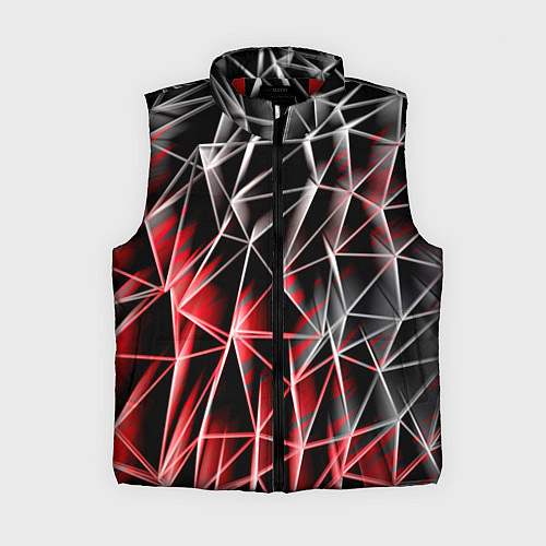 Женский жилет Текстуры сетка / 3D-Красный – фото 1