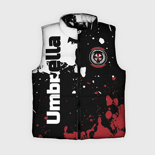 Женский жилет Umbrella Security на спортивном красно бело чёрном / 3D-Черный – фото 1
