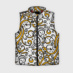 Женский жилет Жёлтый кружевной узор