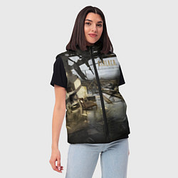 Женский жилет STALKER 2 дом на болотах, цвет: 3D-черный — фото 2