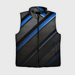 Женский жилет Black blue lines