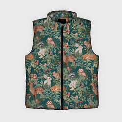 Женский жилет Goblincore - лес зверей