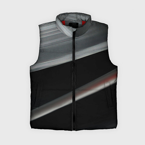 Женский жилет Black grey abstract / 3D-Красный – фото 1