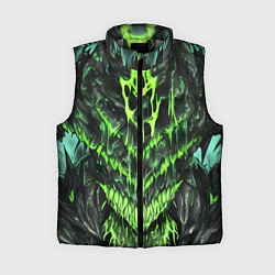 Женский жилет Green slime, цвет: 3D-светло-серый