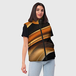 Женский жилет Yellow black style, цвет: 3D-светло-серый — фото 2