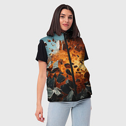 Женский жилет Большой взрыв камней, цвет: 3D-светло-серый — фото 2