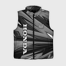 Женский жилет Honda - монохромный спортивный, цвет: 3D-черный