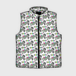 Женский жилет Паттерн детский со Змеем Горынычем, цвет: 3D-светло-серый