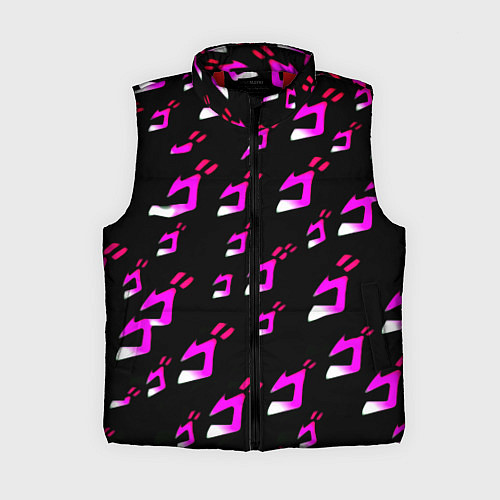 Женский жилет JoJos Bizarre neon pattern logo / 3D-Красный – фото 1