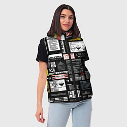 Женский жилет Инженерные шильдики, цвет: 3D-светло-серый — фото 2