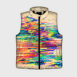 Женский жилет Разноцветный глитч