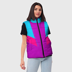 Женский жилет Always in sports сиреньевый, цвет: 3D-светло-серый — фото 2