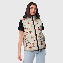 Женский жилет Елочный узор, цвет: 3D-светло-серый — фото 2
