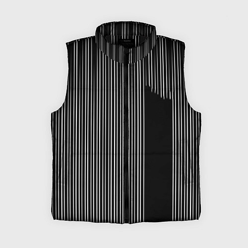 Женский жилет Visual zebra stripes / 3D-Черный – фото 1