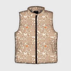 Женский жилет Лабиринт и круг, цвет: 3D-светло-серый