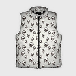 Женский жилет Мультяшные черепки абстрактный паттерн