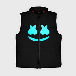 Женский жилет Маршмеллоу голубое лого, цвет: 3D-красный