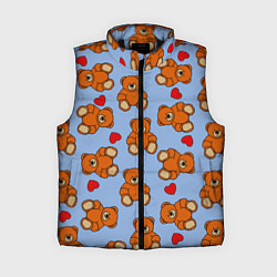 Женский жилет Игрушки мишки и сердца