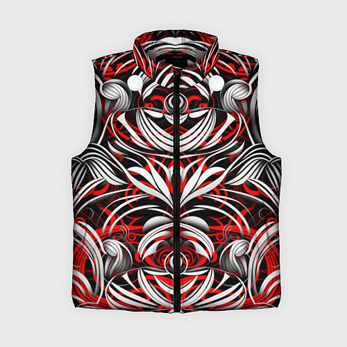 Женский жилет Узоры паттерны / 3D-Светло-серый – фото 1