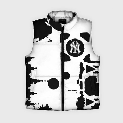 Женский жилет New York yankees - baseball team pattern / 3D-Светло-серый – фото 1