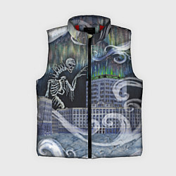 Женский жилет Черная пурга, цвет: 3D-красный