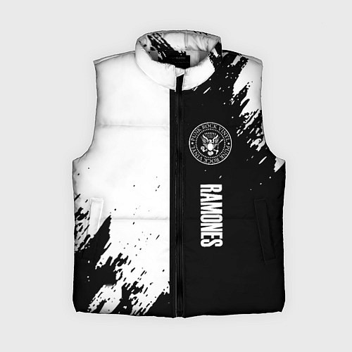 Женский жилет Ramones краски абстракция / 3D-Светло-серый – фото 1